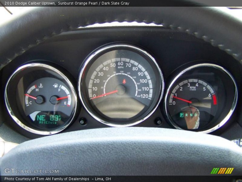 Sunburst Orange Pearl / Dark Slate Gray 2010 Dodge Caliber Uptown