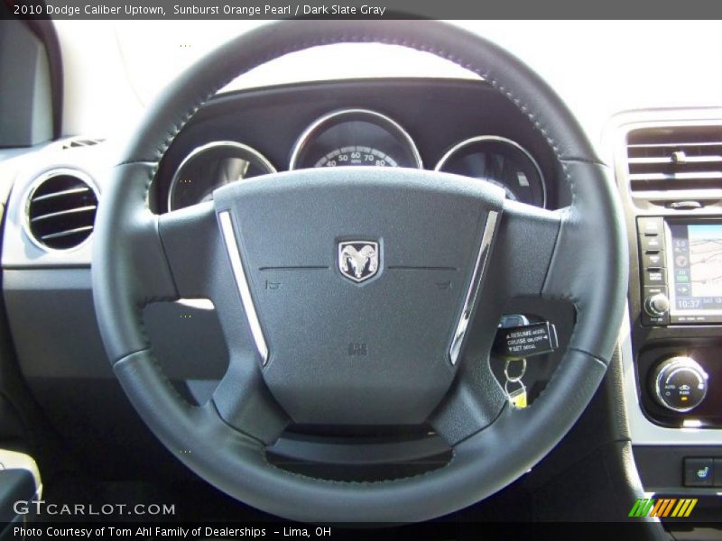 Sunburst Orange Pearl / Dark Slate Gray 2010 Dodge Caliber Uptown
