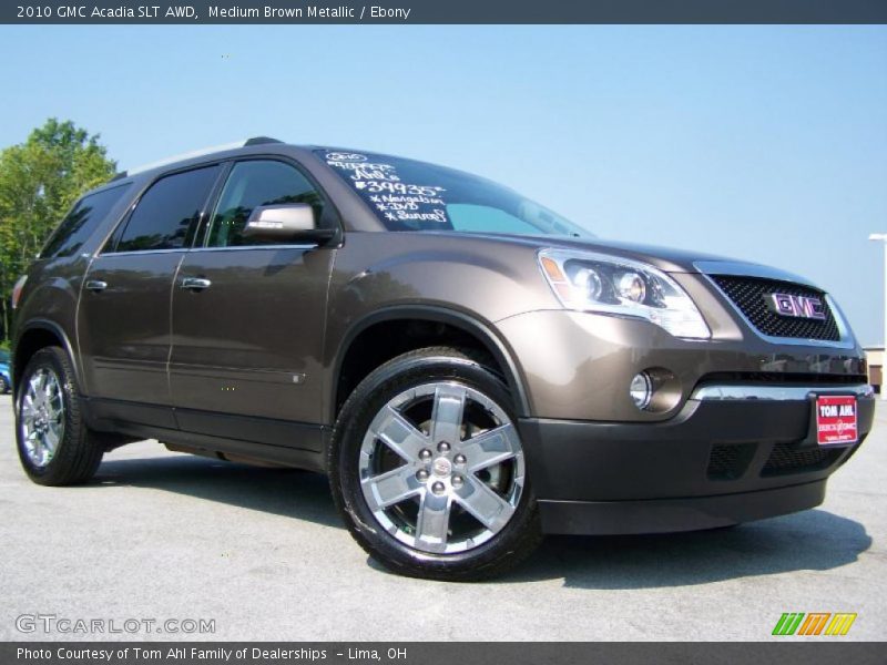 Medium Brown Metallic / Ebony 2010 GMC Acadia SLT AWD