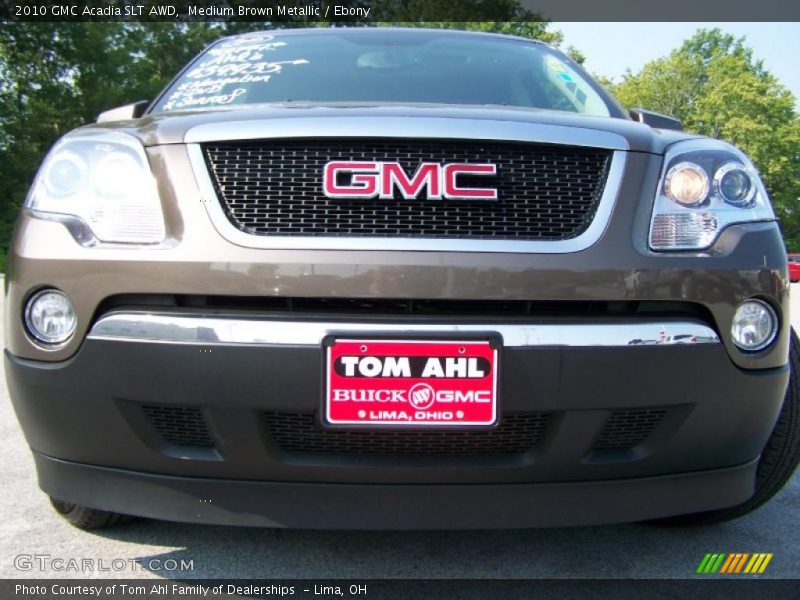 Medium Brown Metallic / Ebony 2010 GMC Acadia SLT AWD