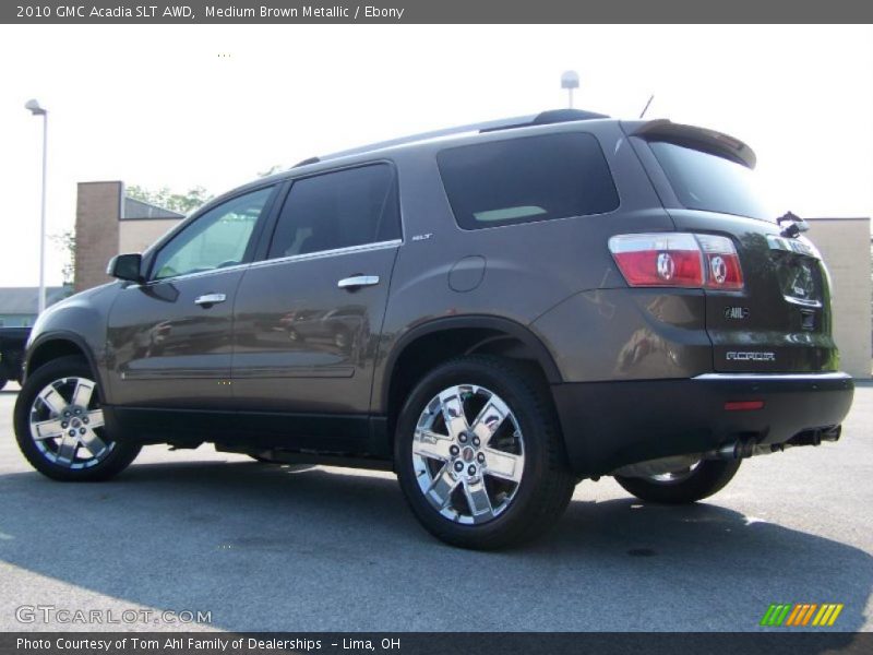 Medium Brown Metallic / Ebony 2010 GMC Acadia SLT AWD