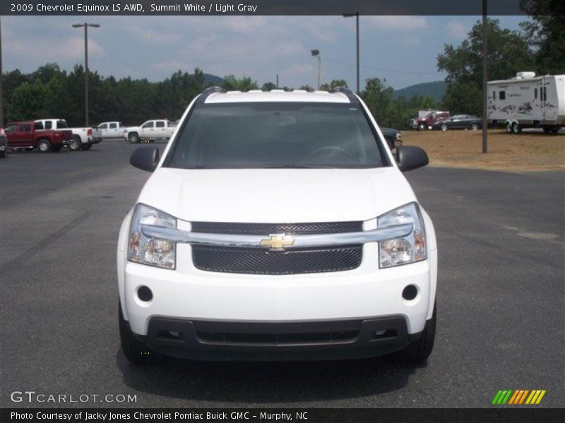 Summit White / Light Gray 2009 Chevrolet Equinox LS AWD