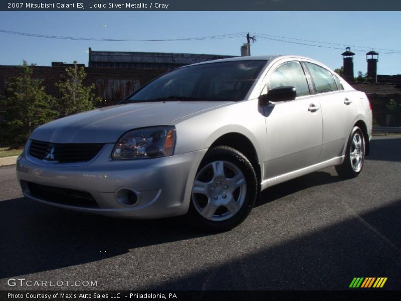 Liquid Silver Metallic / Gray 2007 Mitsubishi Galant ES