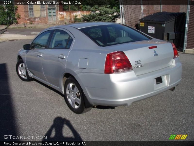 Liquid Silver Metallic / Gray 2007 Mitsubishi Galant ES