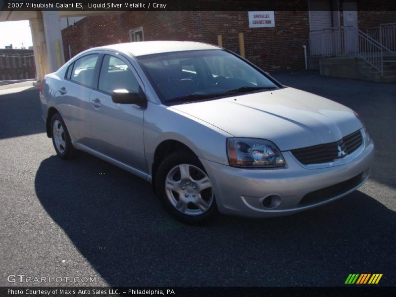 Liquid Silver Metallic / Gray 2007 Mitsubishi Galant ES