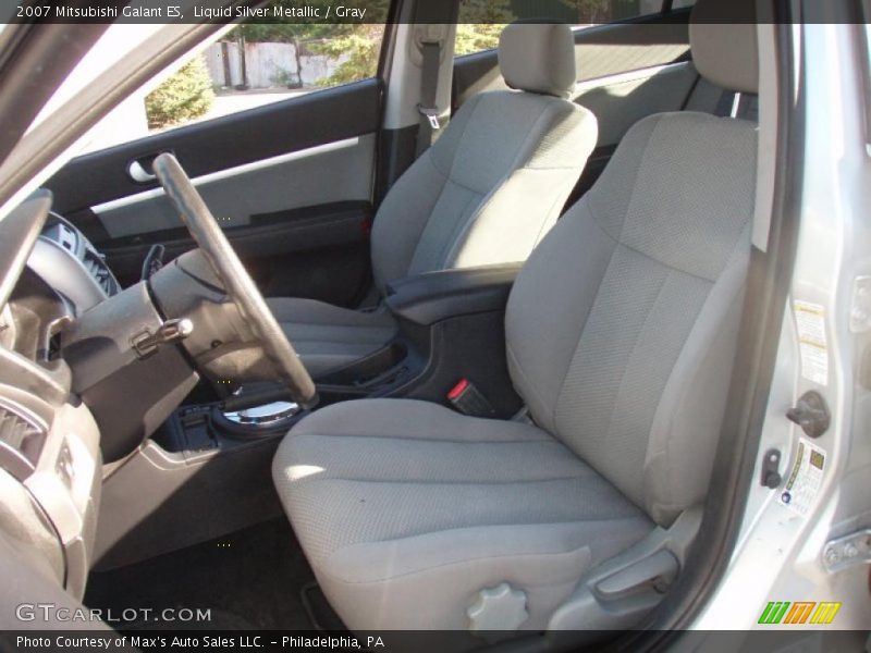 Liquid Silver Metallic / Gray 2007 Mitsubishi Galant ES