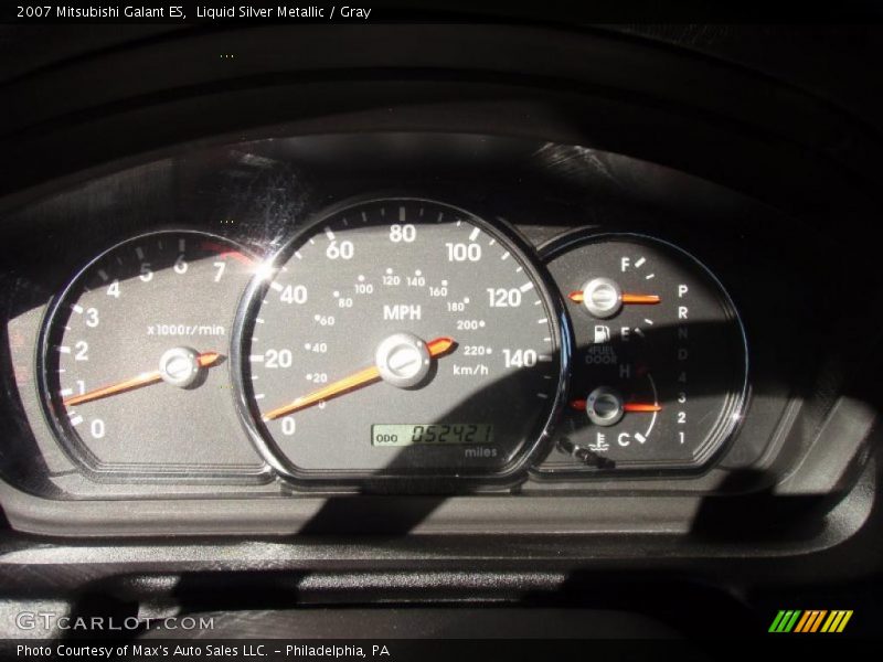 Liquid Silver Metallic / Gray 2007 Mitsubishi Galant ES
