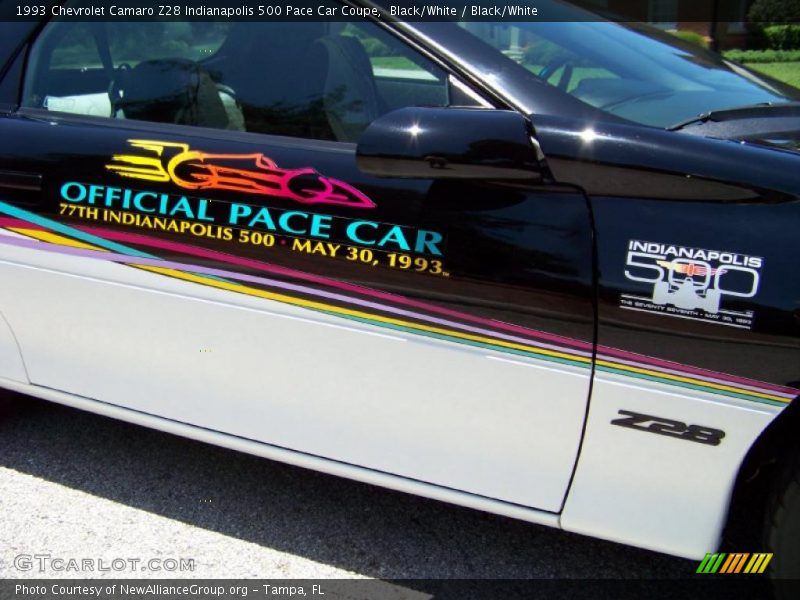 Black/White / Black/White 1993 Chevrolet Camaro Z28 Indianapolis 500 Pace Car Coupe