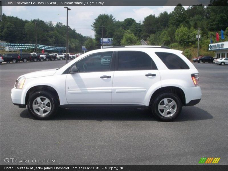 Summit White / Light Gray 2009 Chevrolet Equinox LS AWD