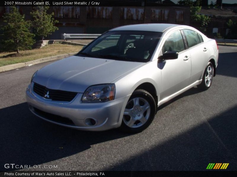 Liquid Silver Metallic / Gray 2007 Mitsubishi Galant ES