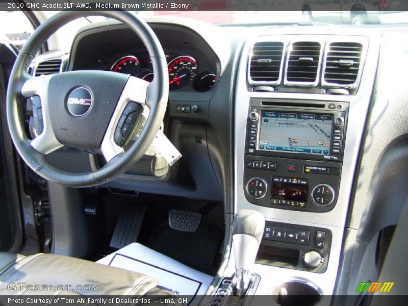 Medium Brown Metallic / Ebony 2010 GMC Acadia SLT AWD