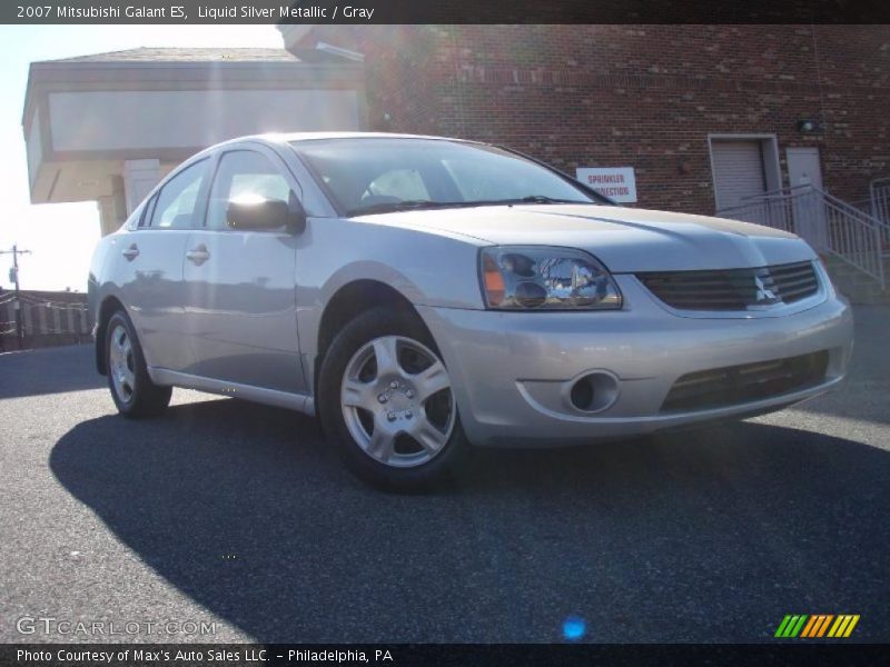 Liquid Silver Metallic / Gray 2007 Mitsubishi Galant ES