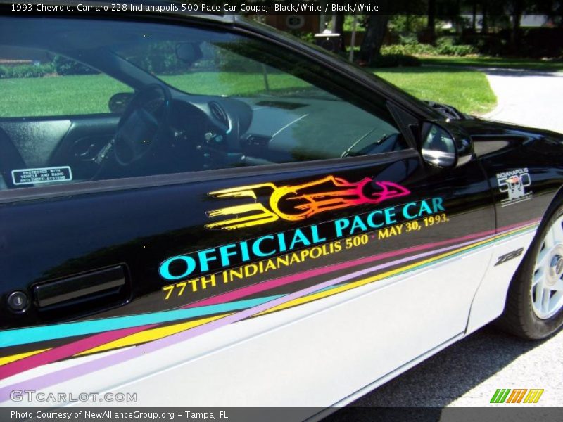 Black/White / Black/White 1993 Chevrolet Camaro Z28 Indianapolis 500 Pace Car Coupe