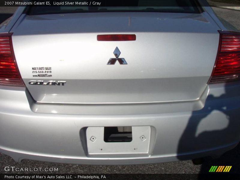 Liquid Silver Metallic / Gray 2007 Mitsubishi Galant ES