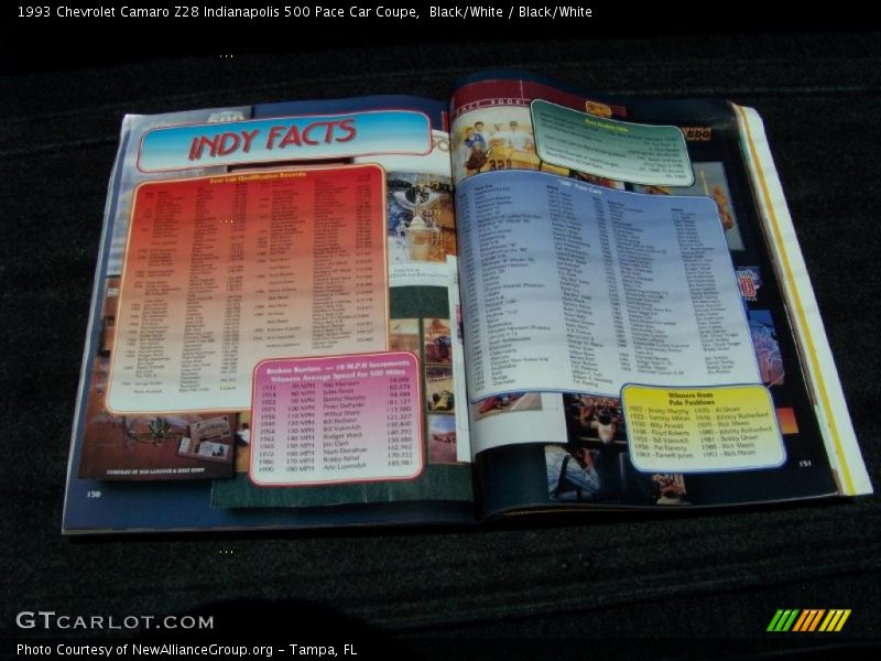 Black/White / Black/White 1993 Chevrolet Camaro Z28 Indianapolis 500 Pace Car Coupe