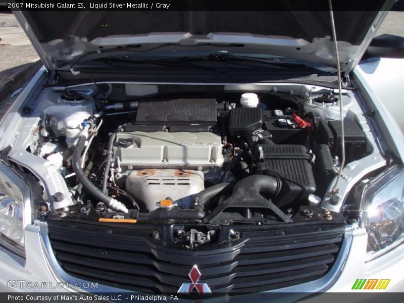 Liquid Silver Metallic / Gray 2007 Mitsubishi Galant ES