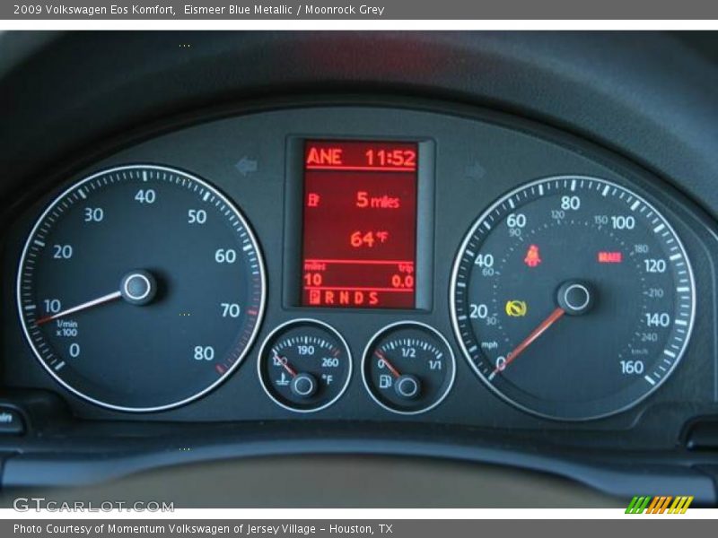 Eismeer Blue Metallic / Moonrock Grey 2009 Volkswagen Eos Komfort