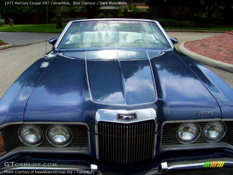 Blue Glamour / Dark Blue/White 1973 Mercury Cougar XR7 Convertible