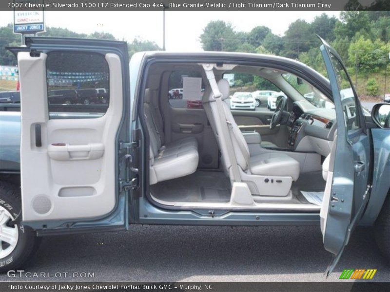 Blue Granite Metallic / Light Titanium/Dark Titanium Gray 2007 Chevrolet Silverado 1500 LTZ Extended Cab 4x4