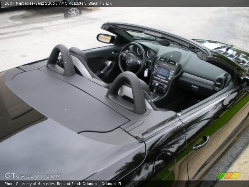Black / Black 2007 Mercedes-Benz SLK 55 AMG Roadster