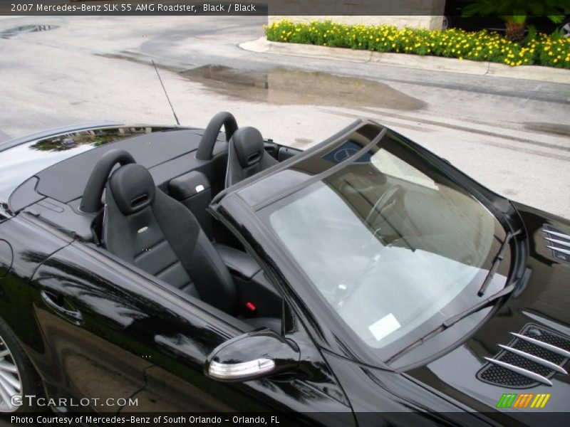 Black / Black 2007 Mercedes-Benz SLK 55 AMG Roadster