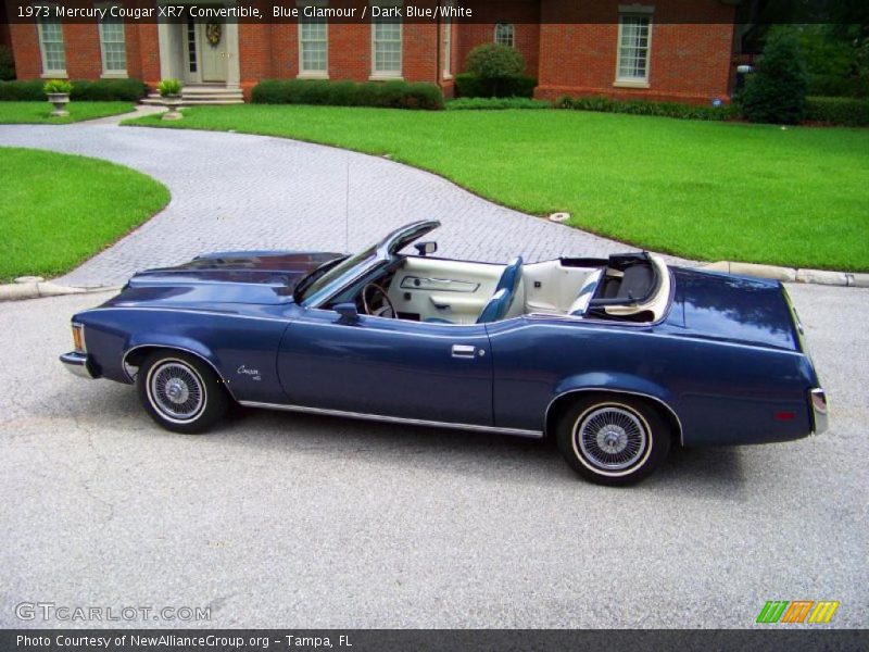 Blue Glamour / Dark Blue/White 1973 Mercury Cougar XR7 Convertible