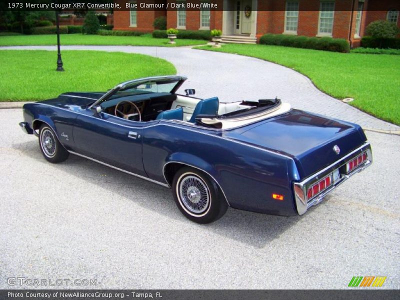 Blue Glamour / Dark Blue/White 1973 Mercury Cougar XR7 Convertible