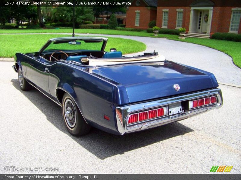 Blue Glamour / Dark Blue/White 1973 Mercury Cougar XR7 Convertible