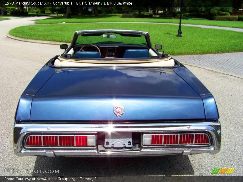 Blue Glamour / Dark Blue/White 1973 Mercury Cougar XR7 Convertible