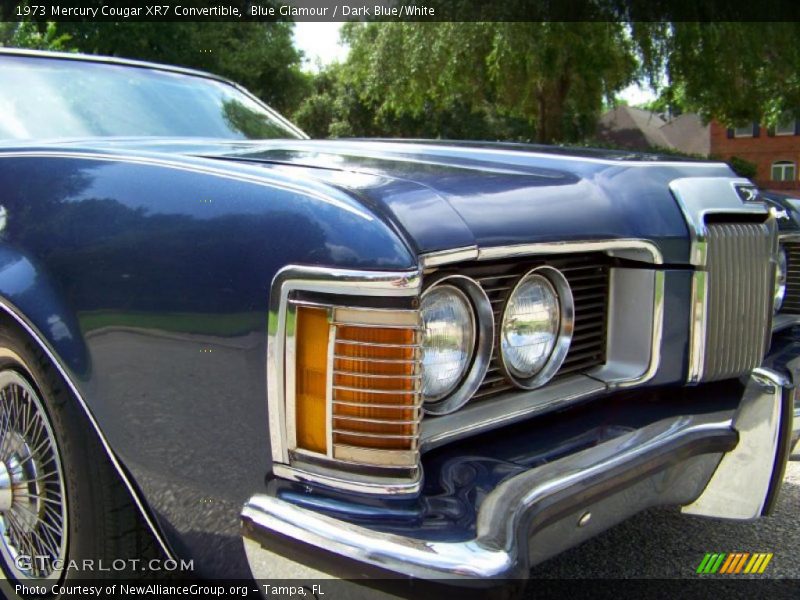 Blue Glamour / Dark Blue/White 1973 Mercury Cougar XR7 Convertible
