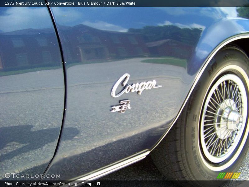 Blue Glamour / Dark Blue/White 1973 Mercury Cougar XR7 Convertible