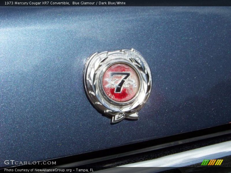 Blue Glamour / Dark Blue/White 1973 Mercury Cougar XR7 Convertible