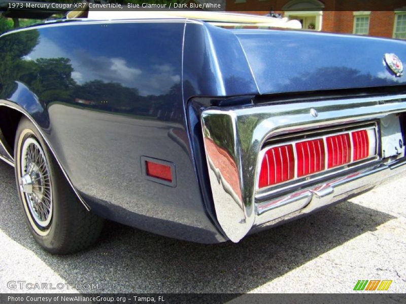 Blue Glamour / Dark Blue/White 1973 Mercury Cougar XR7 Convertible