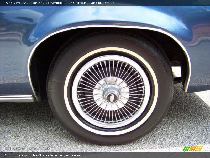 Blue Glamour / Dark Blue/White 1973 Mercury Cougar XR7 Convertible
