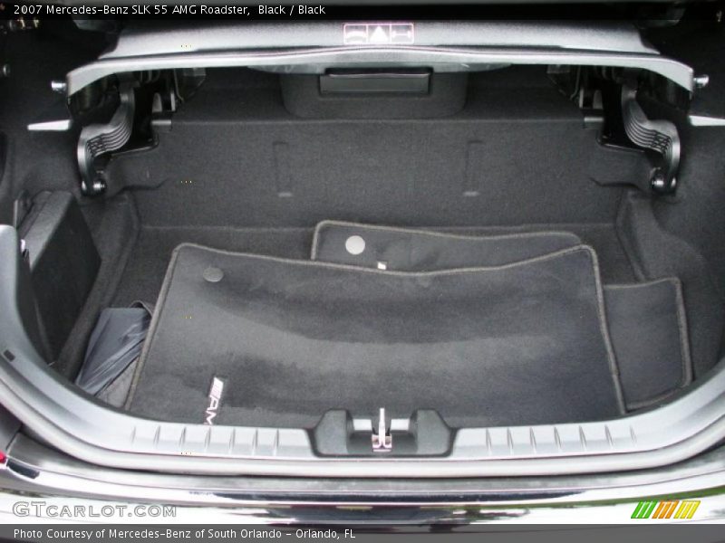 Black / Black 2007 Mercedes-Benz SLK 55 AMG Roadster