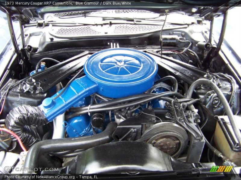 Blue Glamour / Dark Blue/White 1973 Mercury Cougar XR7 Convertible