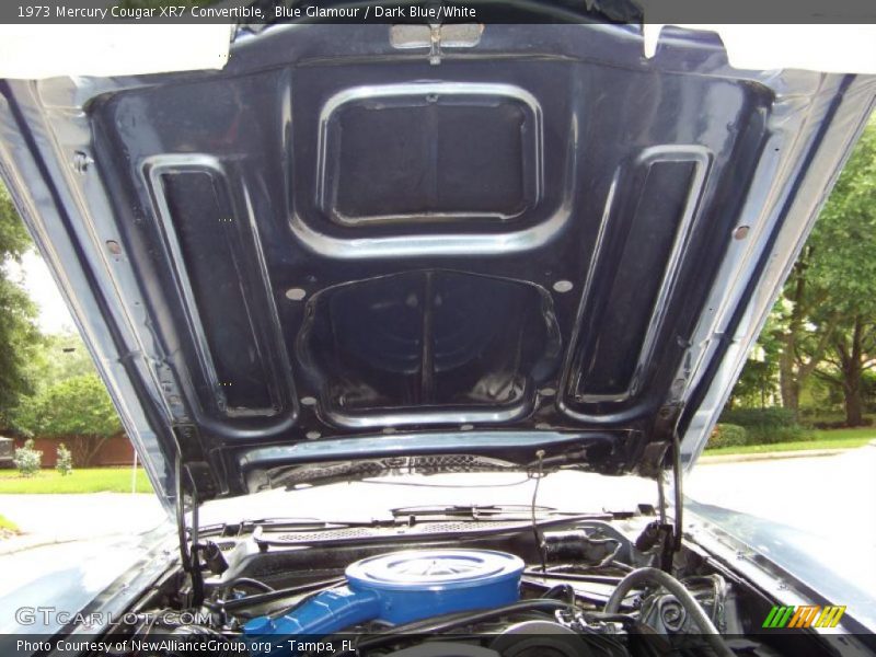 Blue Glamour / Dark Blue/White 1973 Mercury Cougar XR7 Convertible