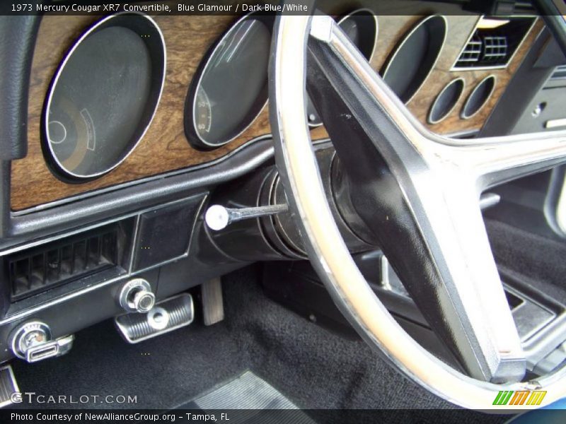 Blue Glamour / Dark Blue/White 1973 Mercury Cougar XR7 Convertible