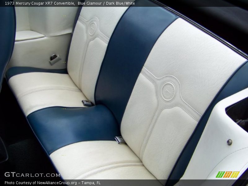 Blue Glamour / Dark Blue/White 1973 Mercury Cougar XR7 Convertible
