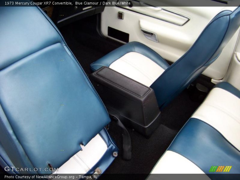 Blue Glamour / Dark Blue/White 1973 Mercury Cougar XR7 Convertible