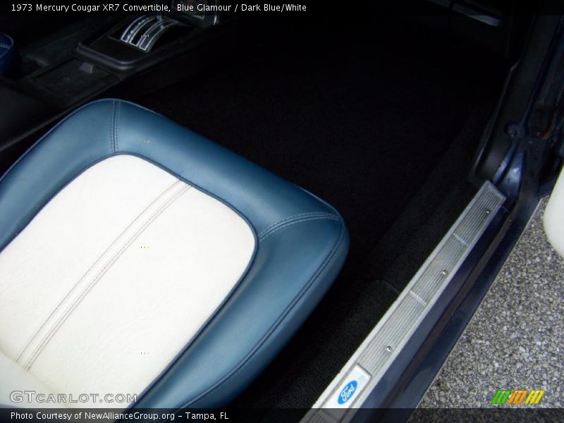 Blue Glamour / Dark Blue/White 1973 Mercury Cougar XR7 Convertible
