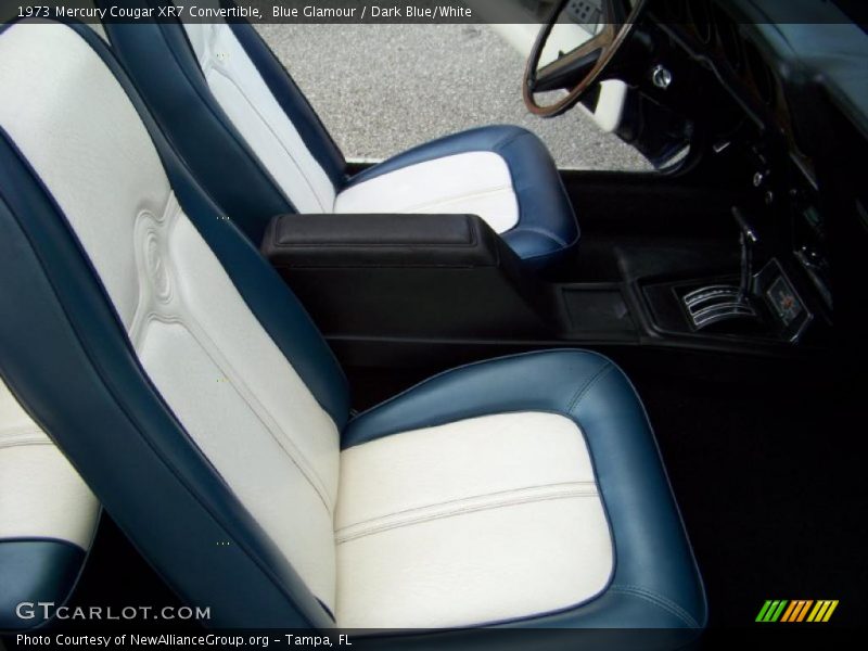 Blue Glamour / Dark Blue/White 1973 Mercury Cougar XR7 Convertible