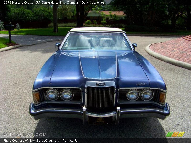 Blue Glamour / Dark Blue/White 1973 Mercury Cougar XR7 Convertible