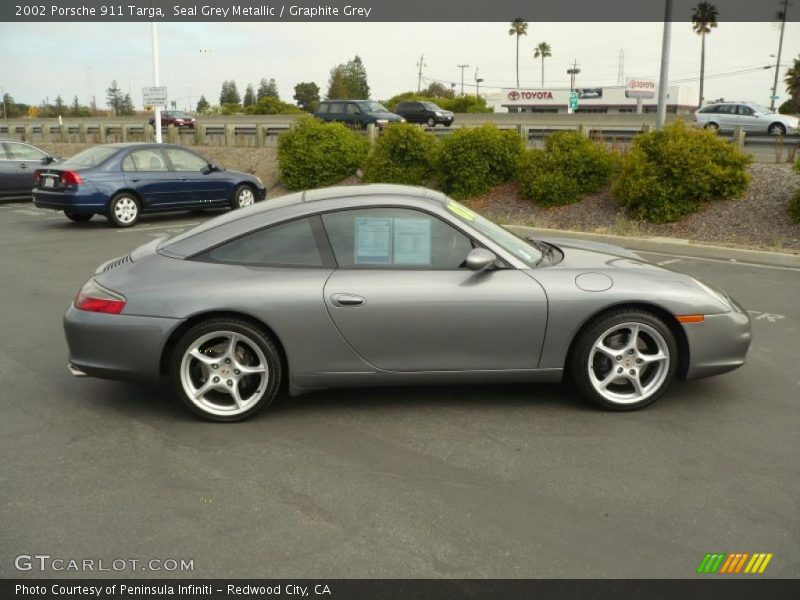 Seal Grey Metallic / Graphite Grey 2002 Porsche 911 Targa