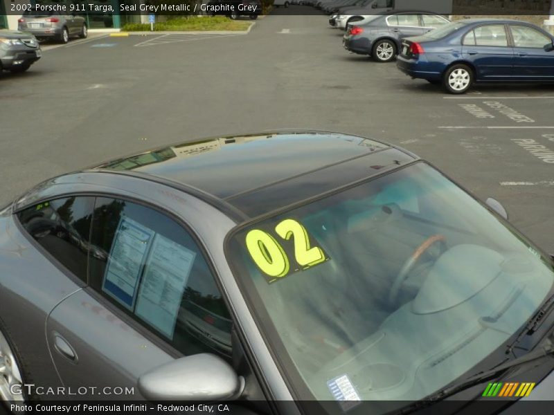 Seal Grey Metallic / Graphite Grey 2002 Porsche 911 Targa