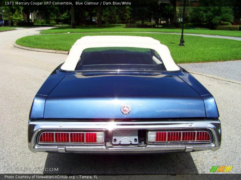 Blue Glamour / Dark Blue/White 1973 Mercury Cougar XR7 Convertible