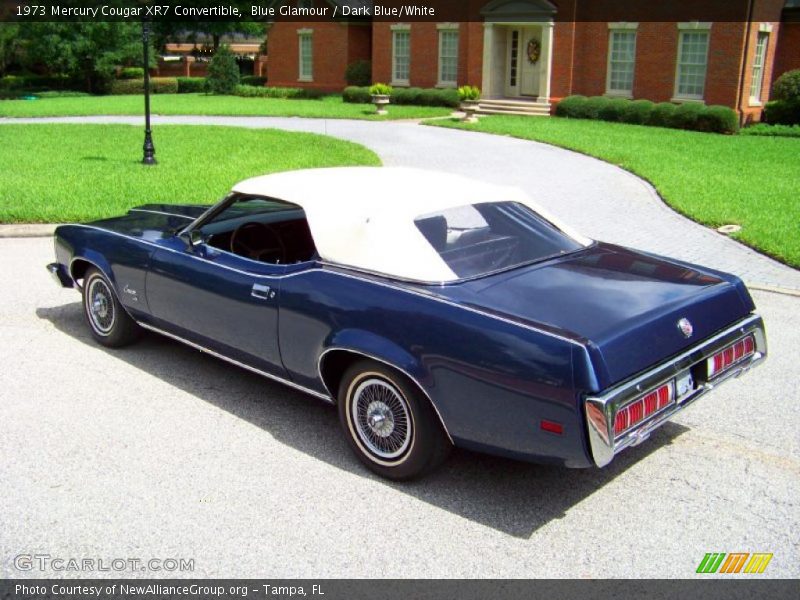 Blue Glamour / Dark Blue/White 1973 Mercury Cougar XR7 Convertible