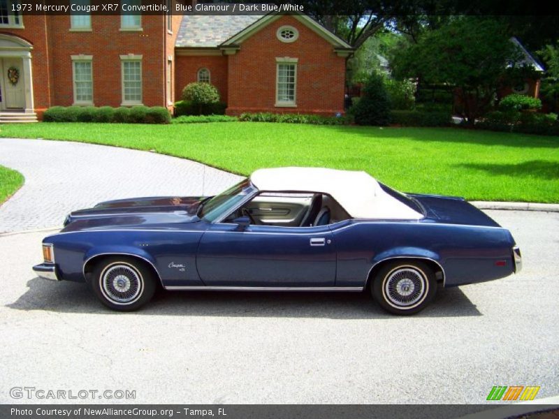 Blue Glamour / Dark Blue/White 1973 Mercury Cougar XR7 Convertible