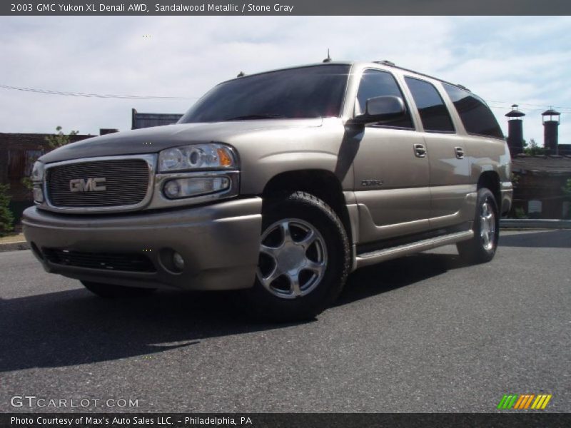 Sandalwood Metallic / Stone Gray 2003 GMC Yukon XL Denali AWD