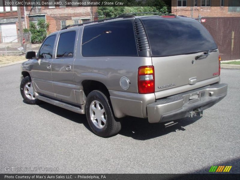 Sandalwood Metallic / Stone Gray 2003 GMC Yukon XL Denali AWD